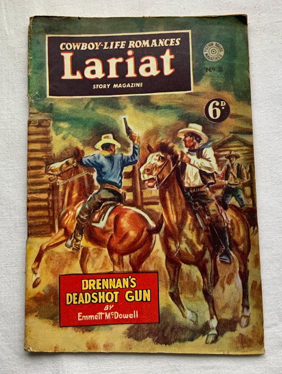 Lariat no.2 Australian Western pulp fiction book 1940s-50s
